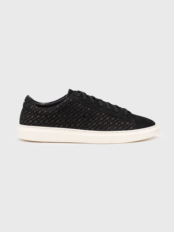 Pantofi sport din velur cu monogramă - 1