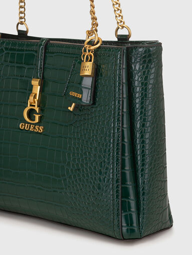 JAMES black bag with croc effect - 4