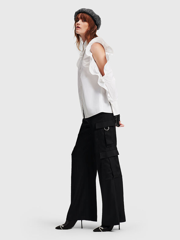 Satin cargo pants - 3