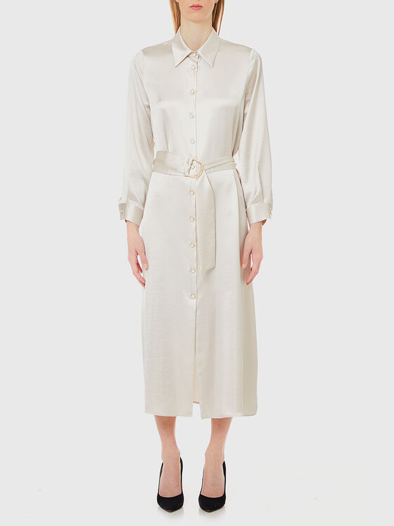 Midi dress with belt  - 1