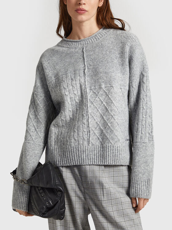ERIKA sweater with oval neckline - 1