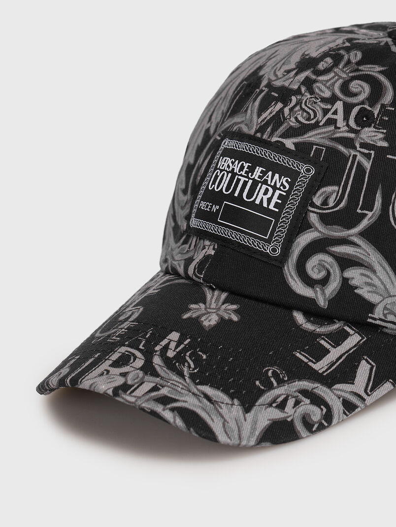 Baseball cap with contrasting baroque print - 3
