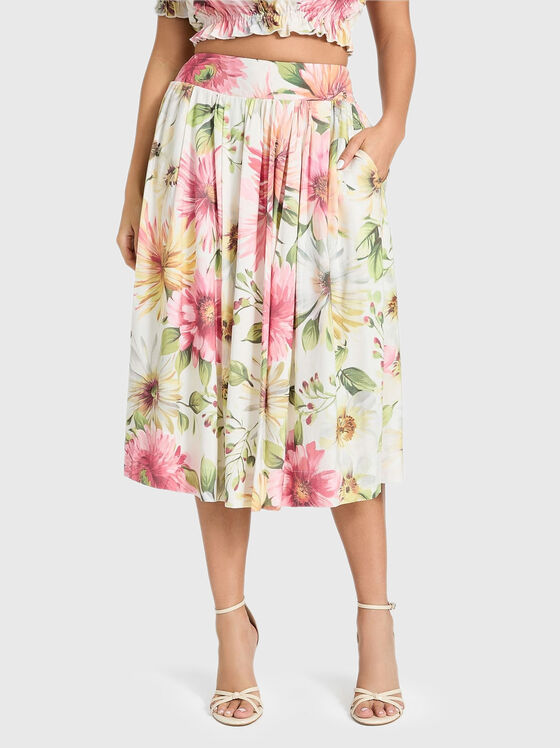 ELODIE high waisted midi skirt - 1