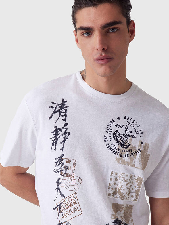 T-shirt with contrast print - 4