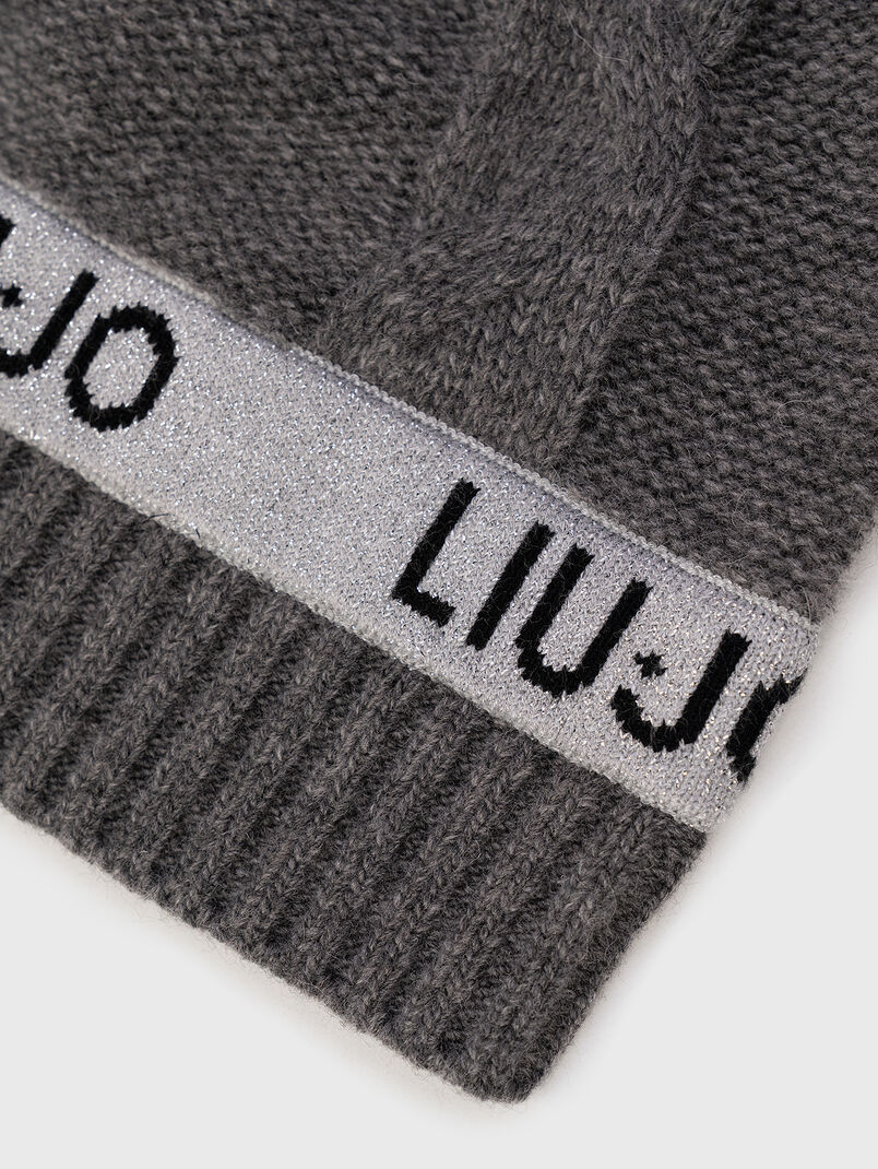 Wool blend hat with logo details - 3