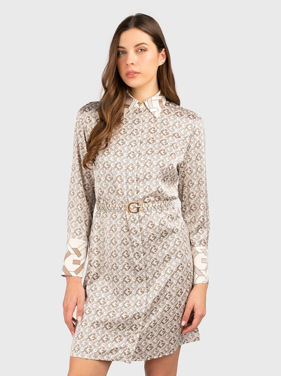 Rochie mini VERONICA cu curea pe talie - 1