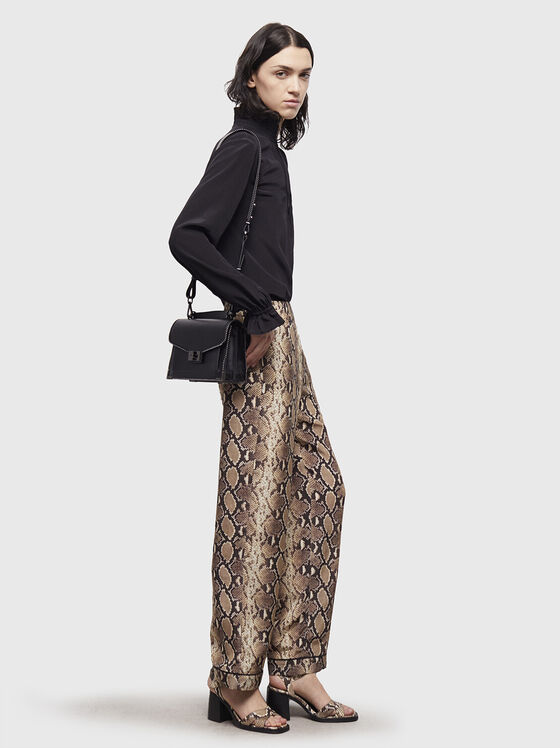 Silk pants with animal print - 1