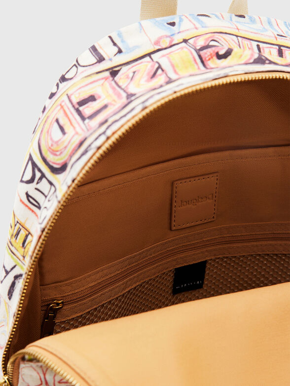 MARI backpack with monogramen print - 6