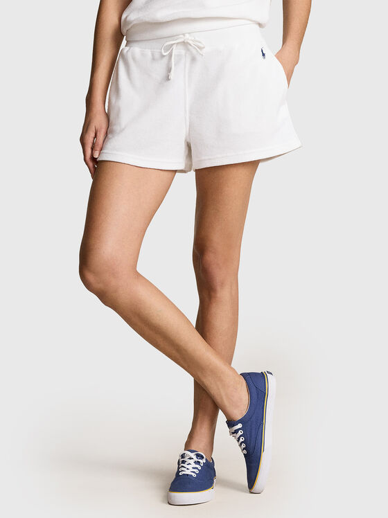Pantaloni scurți sport albi - 1