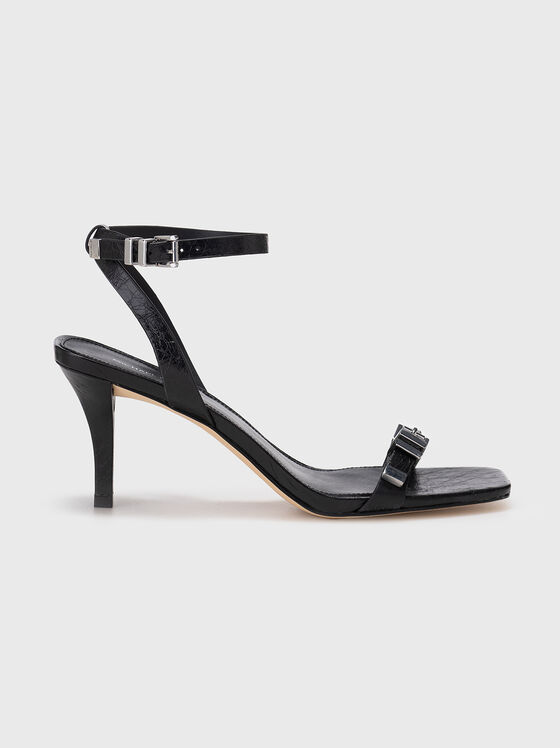 Sandale din piele cu toc - 1
