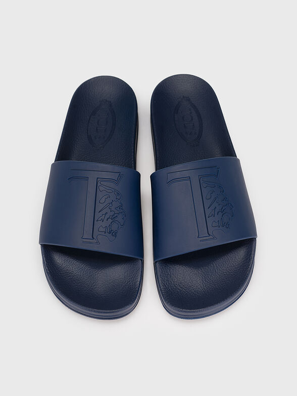 Blue beach shoes with logo detail - 6