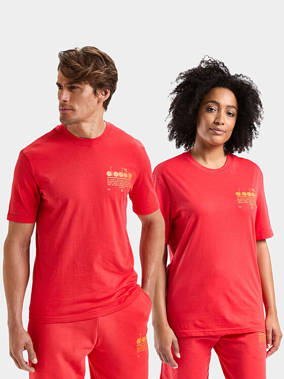 Tricou roșu unisex MANIFESTO - 1
