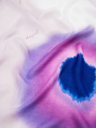 Watercolor rectangular scarf - 4