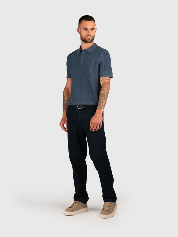 Short sleeved cotton polo shirt - 2