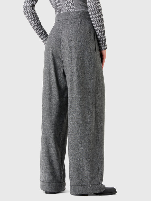 Gray trousers with wide legs - 2