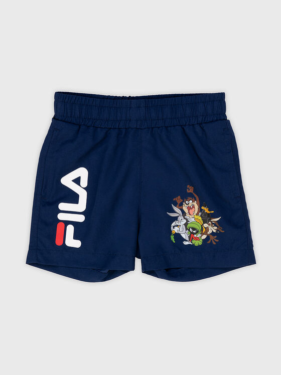 LENTINI shorts with print and logo - 1