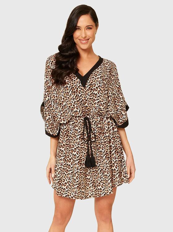 MIRA kaftan with animal print - 1