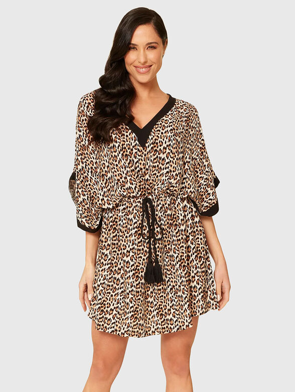 MIRA kaftan with animal print - 1
