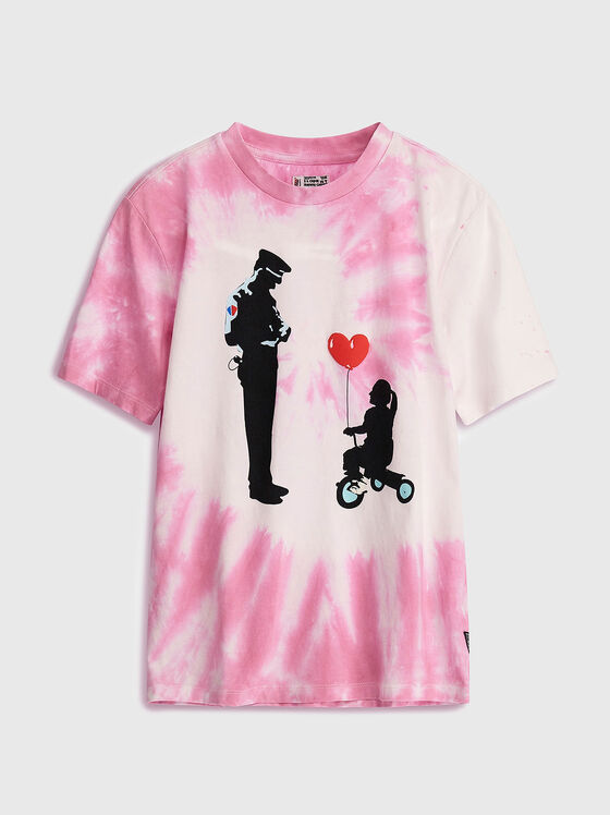 Tricou cu imprimeu POLICE LOVE BALLOON - 1