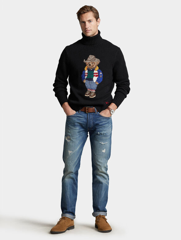 Sweater with turtleneck collar and Polo Bear motif - 2