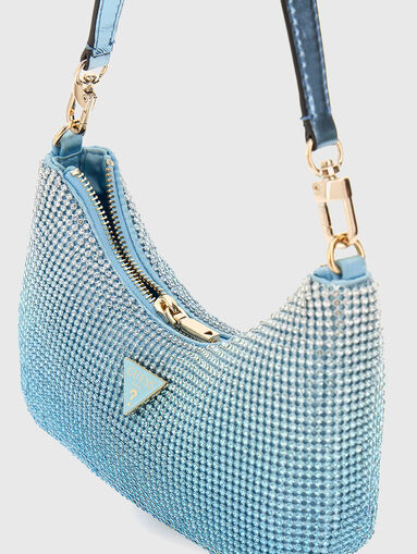 ZALINA rhinestone mini shoulder bag - 5