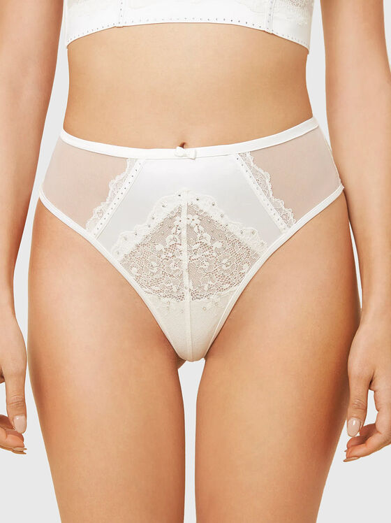 Bikini cu talie înaltă MISS WHITE - 1