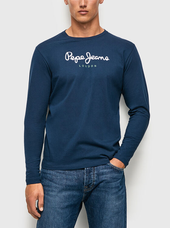 Bluză cu mânecă lungă EGGO cu logo imprimat - 1