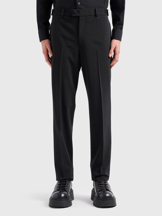 Pantaloni drepți negri - 1