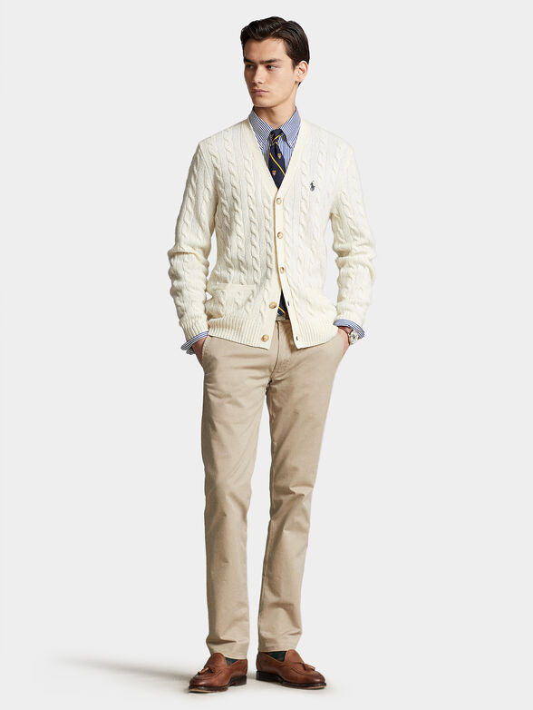 Knitted cardigan from wool blend - 4
