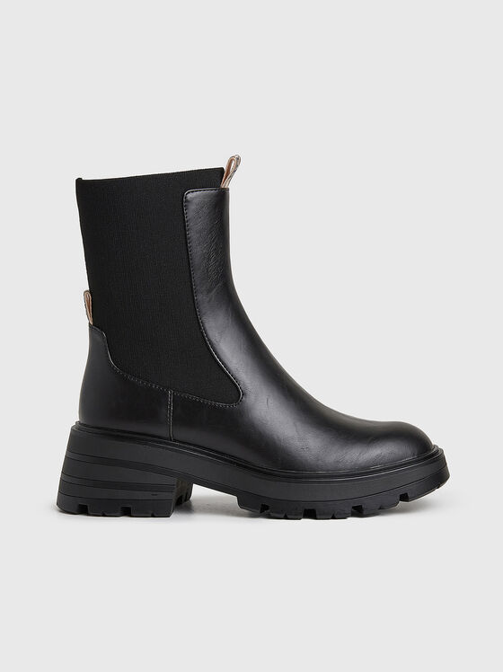 Black Chelsea boots in eco leather  - 1