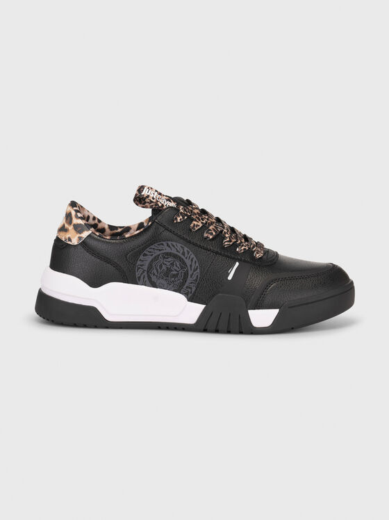 Leather sneakers with animal details - 1