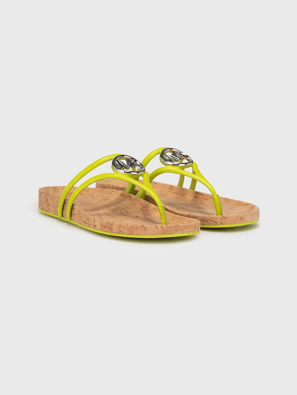 HAMPTON black leather sandals - 2