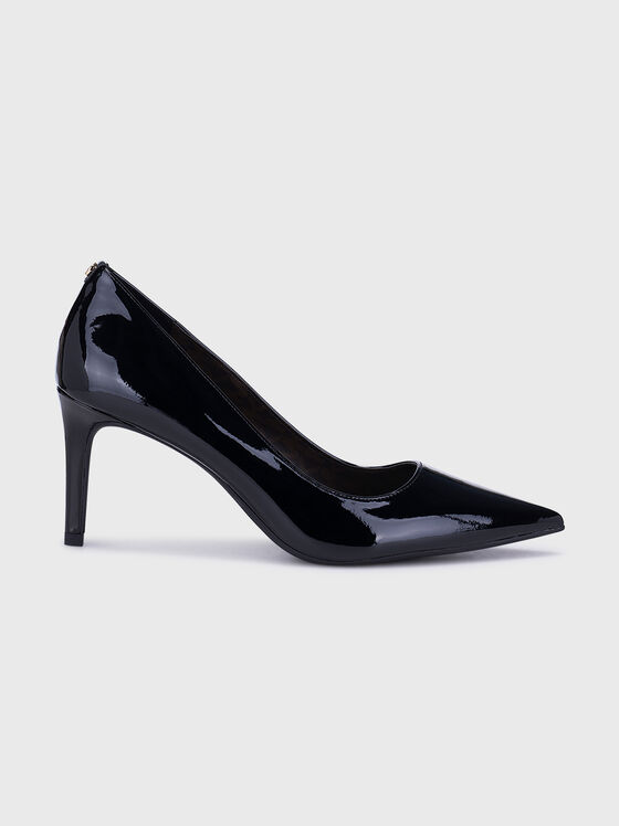ALINA black heeled shoes with lacquer effect - 1