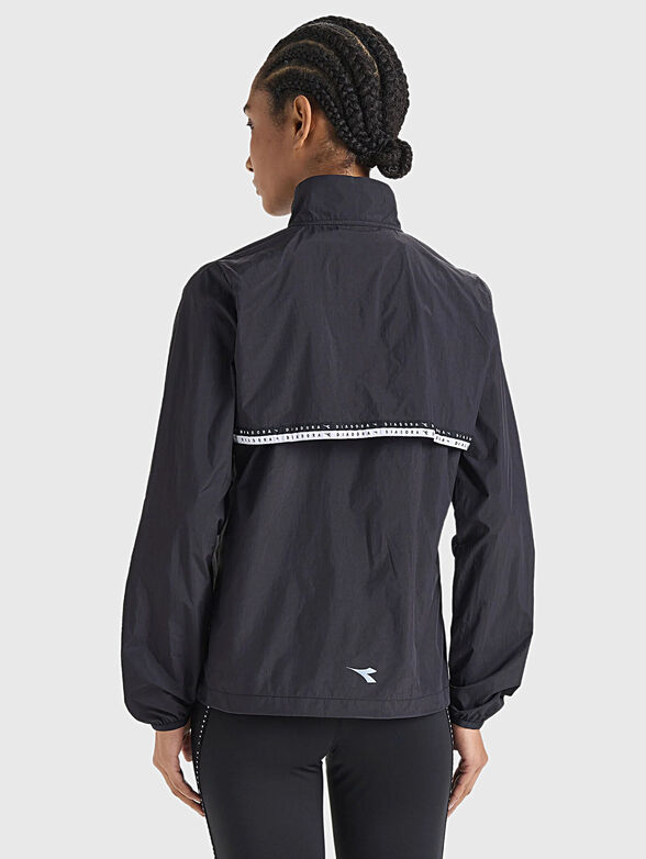 Black sports windproof jacket - 2