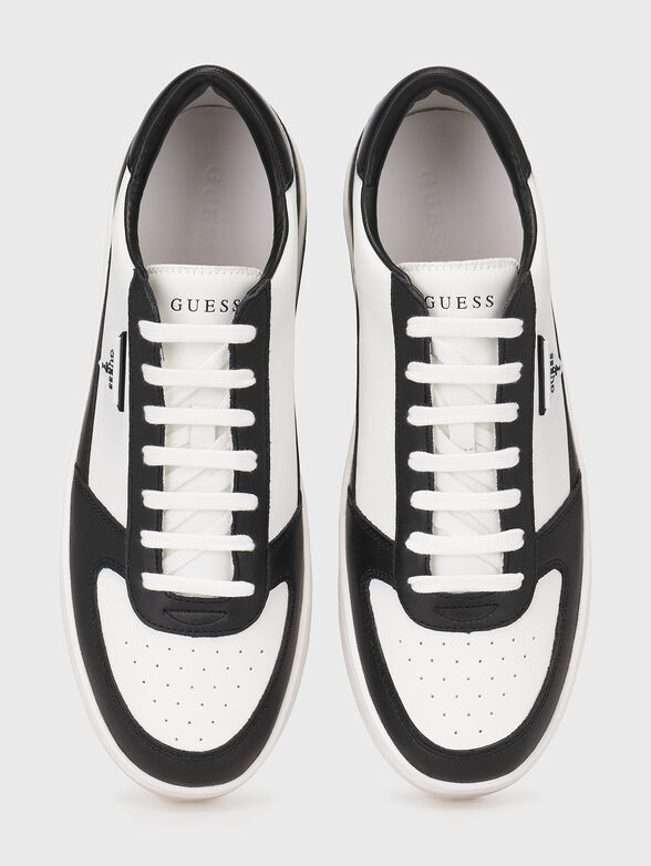 White sneakers with black details - 6