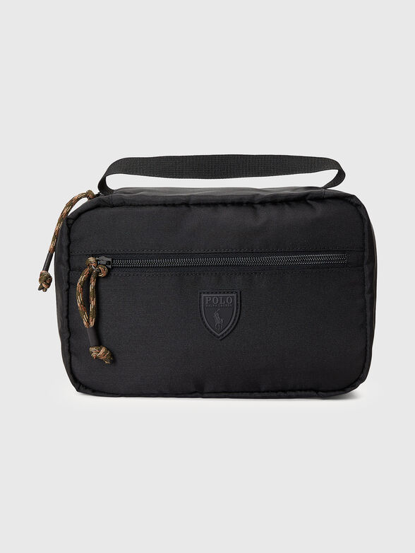 Small black briefcase with logo detail - 1