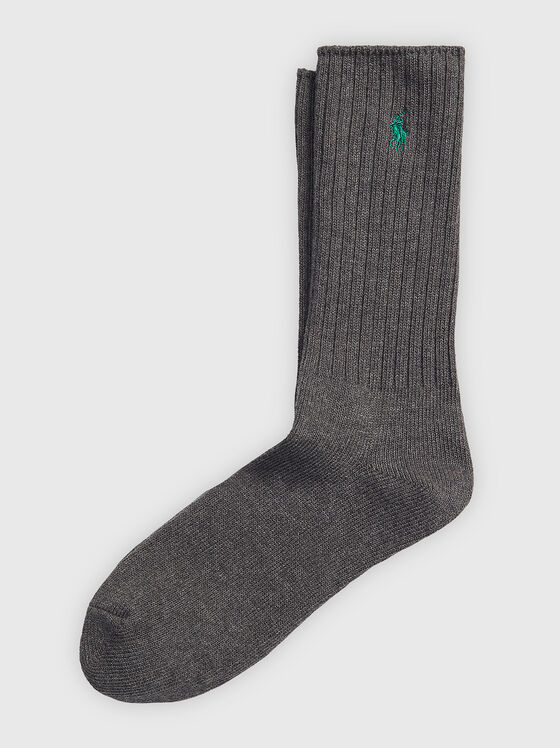 COLOR SHOP grey socks - 1