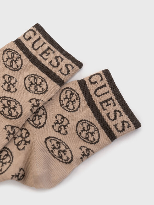 NOMIE socks with monogram logo print - 2