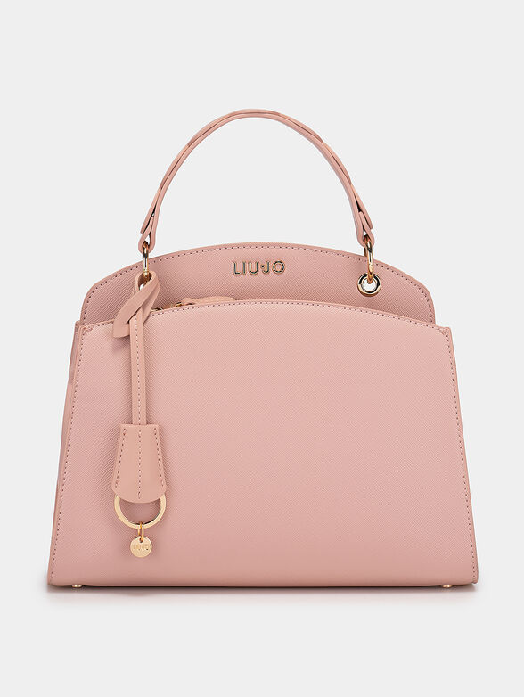 BOSTON beige bag with logo accent - 1
