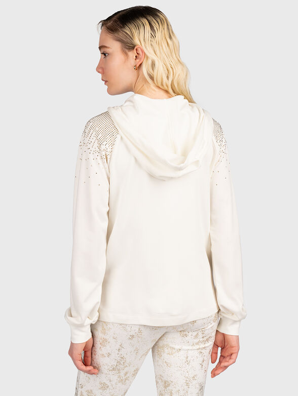 Hooded sweatshirt with shiny accents - 3
