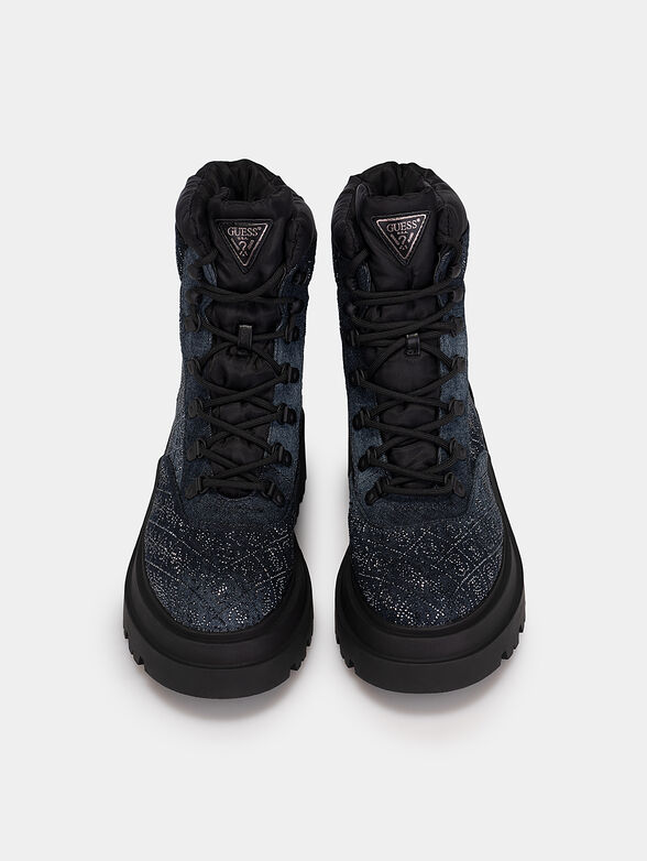 VANEYE ankle boots with glamorous rhinestones - 6