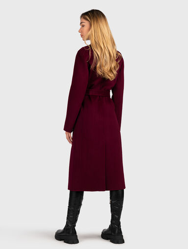 Beige coat with logo accents - 3