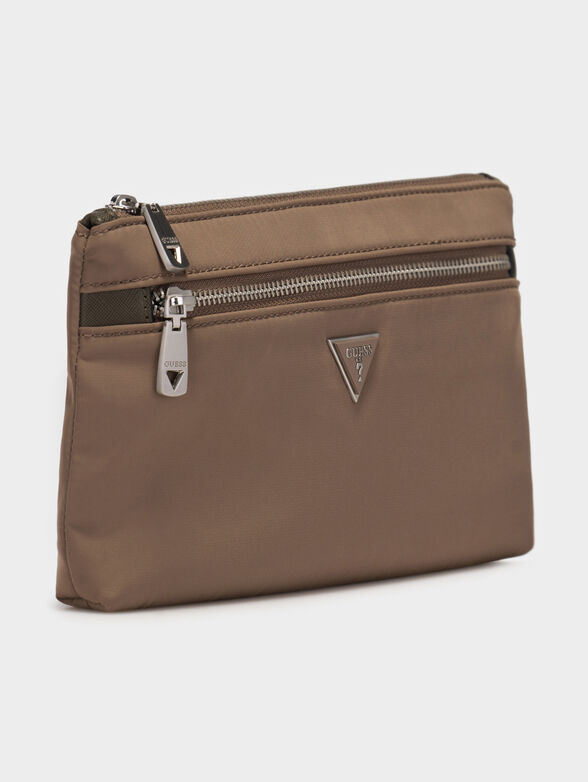 CERTOSA bag in brown color with logo detail - 4