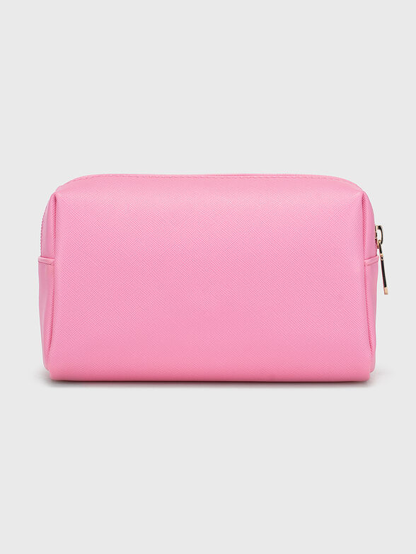 Pink pouchbag with logo emblem - 2
