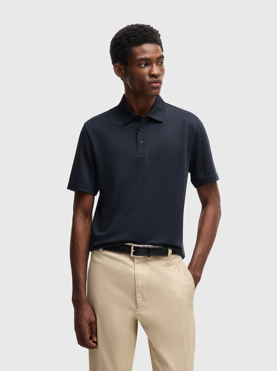Tricou polo cu nasturi pe guler - 1