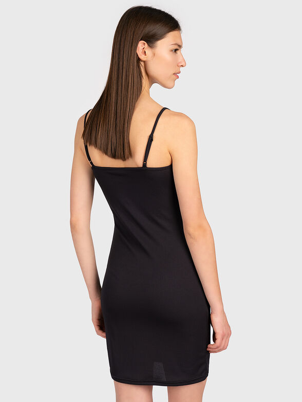 AMBERLY Black dress with slim fit  - 3