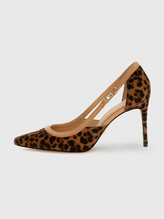 Pantofi cu toc RICKY3 cu animal print - 1