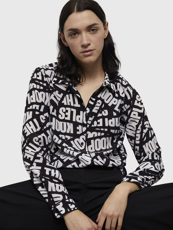 Shirt with monogram logo print - 1
