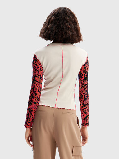 Blouse with floral print - 3