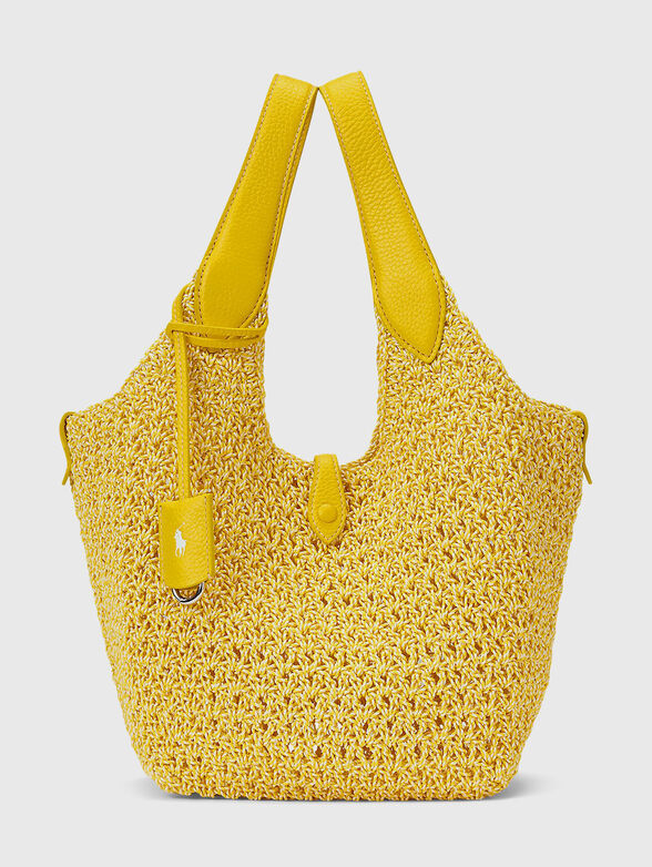 Woven texture tote bag - 1